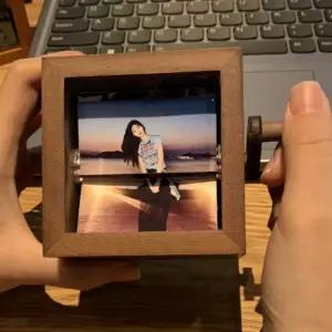 포토플립 박스 애니메이션 커플 오르골 선물 사진 기념일 월넛 이벤트 주문