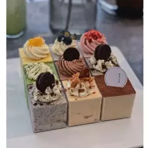 양갱이틀 두부 큐브컵 푸딩 정사각형 과일 실버 디저트컵 요구르트 사각 젤리