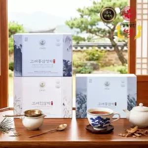 강개상인 고려홍삼정차 홍삼차 인삼차 골드 3종 세트(50포씩 150포) 6년근만 사용합니다
