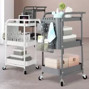 베들레헴 미용웨건 미용실트롤리 업소카트 수납트레이 이동식선반 틈새수납 국민트롤리 기저귀트롤리