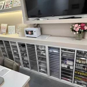 네일샵 서랍장 메니큐어 보관함 수납 화이트 14칸 캐비닛