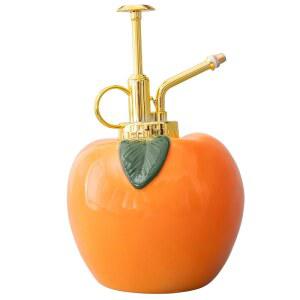 BAN DO 복숭아 모양의 식물 아저씨 액세서리 과일 테마 병에 세라믹 실내 플라 워터링