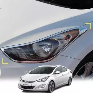 아반떼MD 헤드램프몰딩 전조등 기스방지 크롬몰딩-WD44A47_