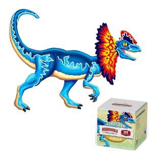 딜로포사우루스 공룡 시리즈 - 재미있는 사이즈 성인 매력적인 어린이 32피스 퍼즐 나무 활동