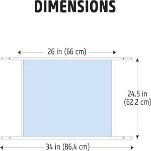 ADFORS 스크린 및 스톰 도어 그릴 24인치 x 30인치 실버