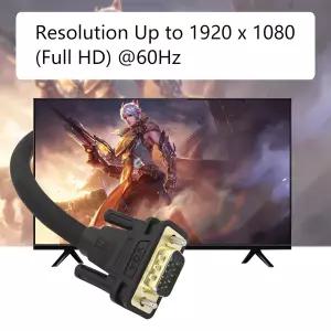 Maixbomr VGA 컴퓨터 모니터 케이블 3FT 남성부터 남성까지 15핀 풀 HD 1080P 고해상도 코드 TV 프로젝터