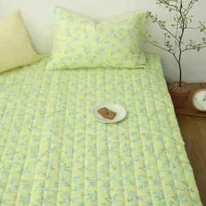 올라 침대패드 국산 누빔패드 SS 싱글 퀸 침대매트 플라워패턴