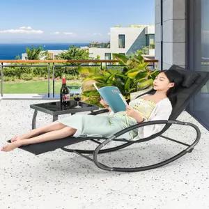야외 안락의자 체어 철제 그네 흔들의자 침대 스윙 의자 흔들 선베드 안락 발코니 라운지