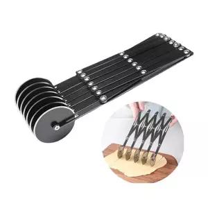 다용도 스텐 5단 피자휠 베이킹도구 파이칼 롤러