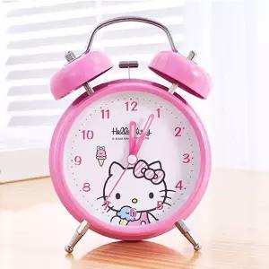 산리오 헬로키티 컬러풀 알람시계 캐릭터 탁상시계 C1-030037