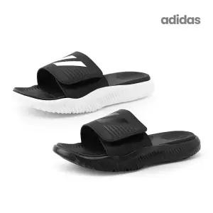 아디다스 알파리스폰스 슬리퍼 블랙/화이트