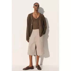 zara 자라 릴랙스 핏 크로셰 가디건 - 브라운 128497