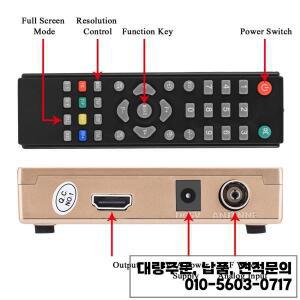 아날로그 변환기 RF to HDMI 범용 TV 수신기 어댑터 리모컨