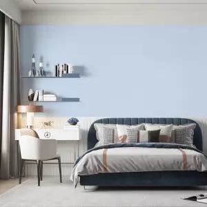 셀프 시공 접착식 실크벽지 딥블루 2.5m 곰팡이 방지 단열재