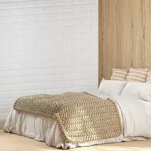 셀프 인테리어 단열벽지 10mm 20m 화이트 폼블럭 방풍벽지