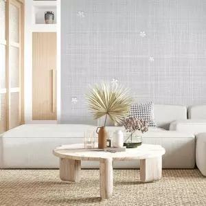 셀프 인테리어 접착식 실크벽지 50cm 10m 입체 패턴 그레이 벽지