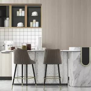 셀프 인테리어 지무늬 실크벽지 50cm 10m 브라운 단열벽지