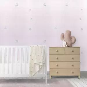 셀프시공 3D 단열벽지 20m 핑크 타탄 꽃무늬 곰팡이방지 벽지시트