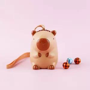 카피바라 캐릭터 휴대용 목걸이 선풍기 목걸이형 미니 핸즈프리