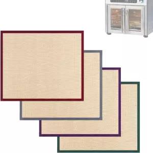 에메릴 라 프렌치 도어 360 에어 프라이어에 재사용 가능한 실리콘 프라이어 라이너 4개의 PCS 베이킹 매트