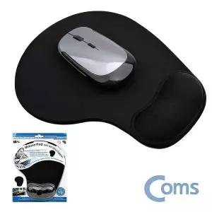 손목보호 손목쿠션 받침 젤 마우스 패드 매트 블랙 소품 pc