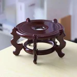 미니돌수반 좌대형수반 받침대 옹기진열대 도자기화분대 원형수석받침