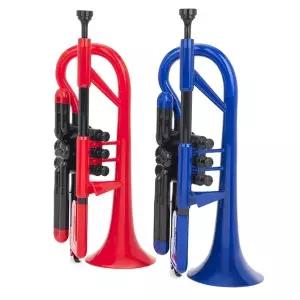 롱테일트럼펫 초보자용 플라스틱악기 미니트럼펫 음계교육 어린이집연습