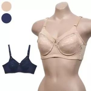 와이어 스트레치 은은한 C컵 사이드 [크리비아] 레이스 브라 풀컵