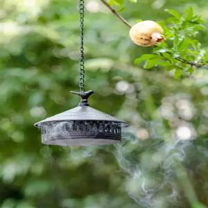 고급 철제 모기향함 캠핑용 방향제 트레이 뚜껑 포함