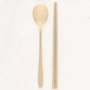 [콩심팥심]유기 젓가락 숟가락 세트 방짜 수저 조화로운 식사 도구