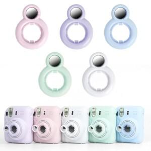 tax Mini 12 카메라 케이스용 PU 가죽 소프트 보호 어깨끈이 있는 후지호환필름 필름 가방용 여행