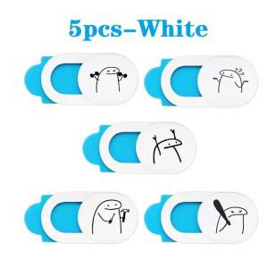 재미있는 만화 웹캠 커버 셔터 슬라이더 프라이버시 스티커 범용 폰 안티스파이 노트북 아이패드 호환 PC