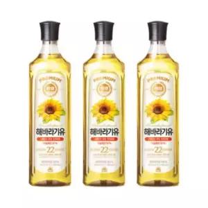 사조해표 해바라기유 900mL x 3병
