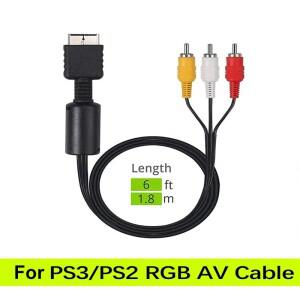 플스호환/플스호환/플스호환 TV 연결 케이블용 6피트/1.8m 오디오 비디오 AV 플스호환 액세서리용 3 RCA 구