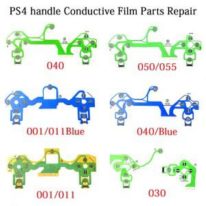 플스호환 4 플스호환 프로용 슬림 컨트롤러  듀얼 쇼크 리본 회로 기판용 전도성 필름 키패드 플렉스 케이