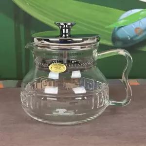 스텐거름망 유리 표일배 티포트 600ml 유리컵 유리티포트 다도구 다기 찻잔