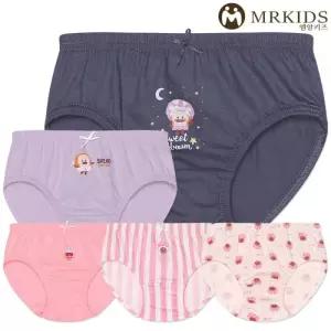 [미미캐츠]MR키즈 브레드이발소 스위트 여삼각 5매입 아동팬티
