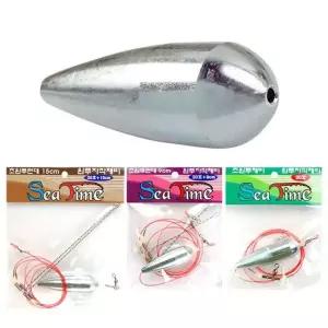 씨타임 초원투 자작채비 원투 봉돌 묶음추 천평 채비 원투채비 원투추