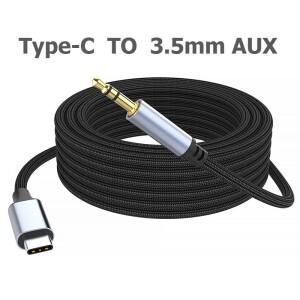 USB C에서 3.5mm Aux 오디오 케이블  아이폰호환 15  삼성호환 갤럭시호환 S23  헤드폰용  C 타입에서 1/8