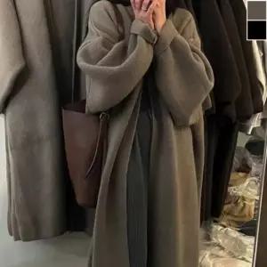 데일리가디건 여성 루즈핏 니트 롱가디건 겨울 데일리 패션 코트 1P