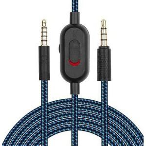 AUX 케이블 브레이드 교체 익스텐션 코드 와이어  로지텍호환 G433 G 프로 X 게임용 헤드셋  음소거 볼륨
