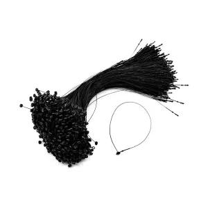 KP 블랙 택끈(대)23cm(약1000개입) 라벨끈 상표끈 라벨끈 상표끈 실고리 택걸이