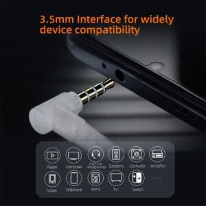 KZ M2 헤드폰 코드 듀얼 마이크 실버 도금 케이블 TypeC/3.5MM 업그레이드 이어폰 헤드셋 와이어