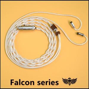 팔콘 시리즈 8 코어 소프트 이어폰 업그레이드 케이블  PC 구리 실버 도금  0.78mm IE900 N5005 IPX QDC특