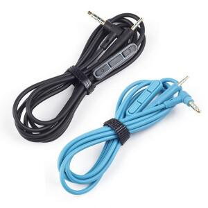 Bose호환 QC호환25/QC25i용 인라인 마이크 볼륨 조절 연장 와이어 헤드폰 케이블이 포함된 교체용 오디오