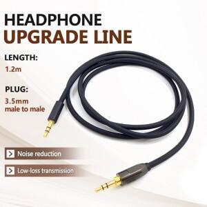 필립스호환 X2HR X1S Shp 호환9500 용  업그레이드 헤드폰 오디오 케이블 차량용 스피커 남성 Aux 3.5mm