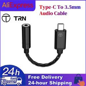 TRN TE DAC AMP 어댑터 HIFI 이어폰 -C ~ 3.5mm 오디오 케이블 칩 증폭기 PCM 192kHz