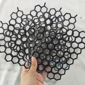 1PC 바이크 오토바이 스티커 벌집 헬멧 데칼 방수 범퍼 Sticke