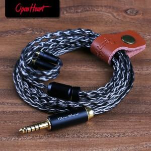 OPENHEART 8 코어 은-구리 합금 케이블 Sennheiser IE200/IE300/IE600/IE900 AKG호환 N5005/N30 MMCX 3.5 4