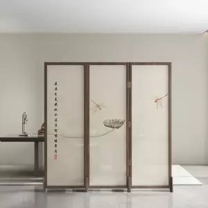 전통 일본 수묵화 2스크린 180x80 아시아풍 인테리어 병풍 그림